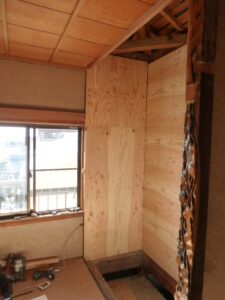木造二階建て耐震改修工事（稲沢市）